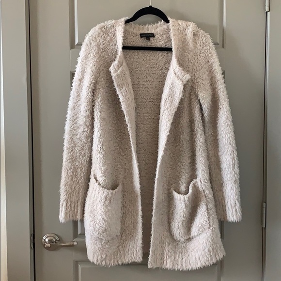 banana republic fuzzy cardigan